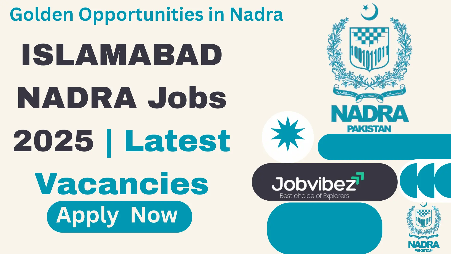 Latest NADRA Jobs 2025