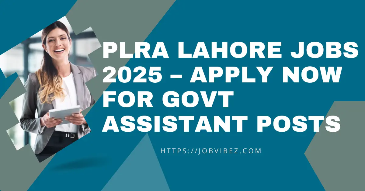 PLRA Lahore Jobs 2025